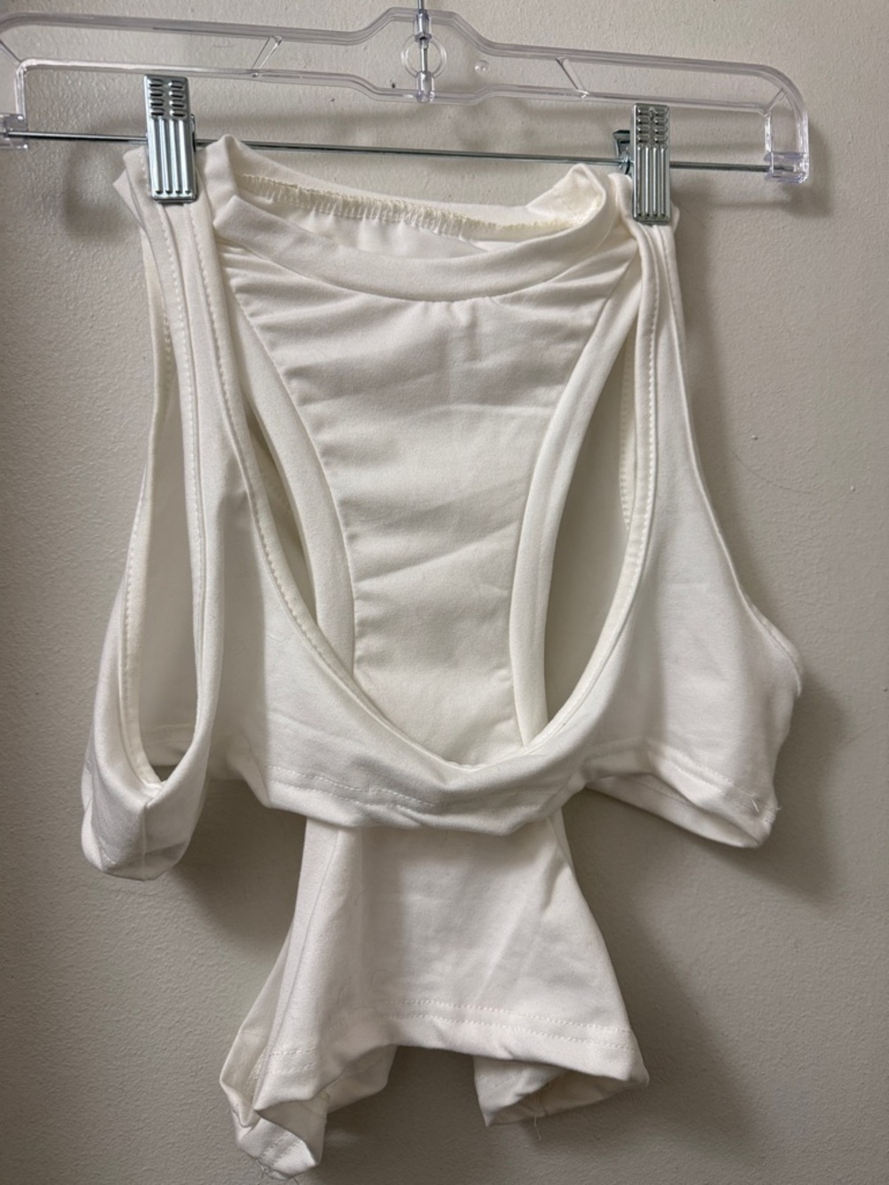 Women’s White Seamless Racerback Bralette